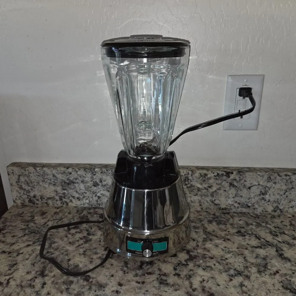 Vintage Hamilton Beach 5 Cup 40 oz Glass Blender E52210 Tested